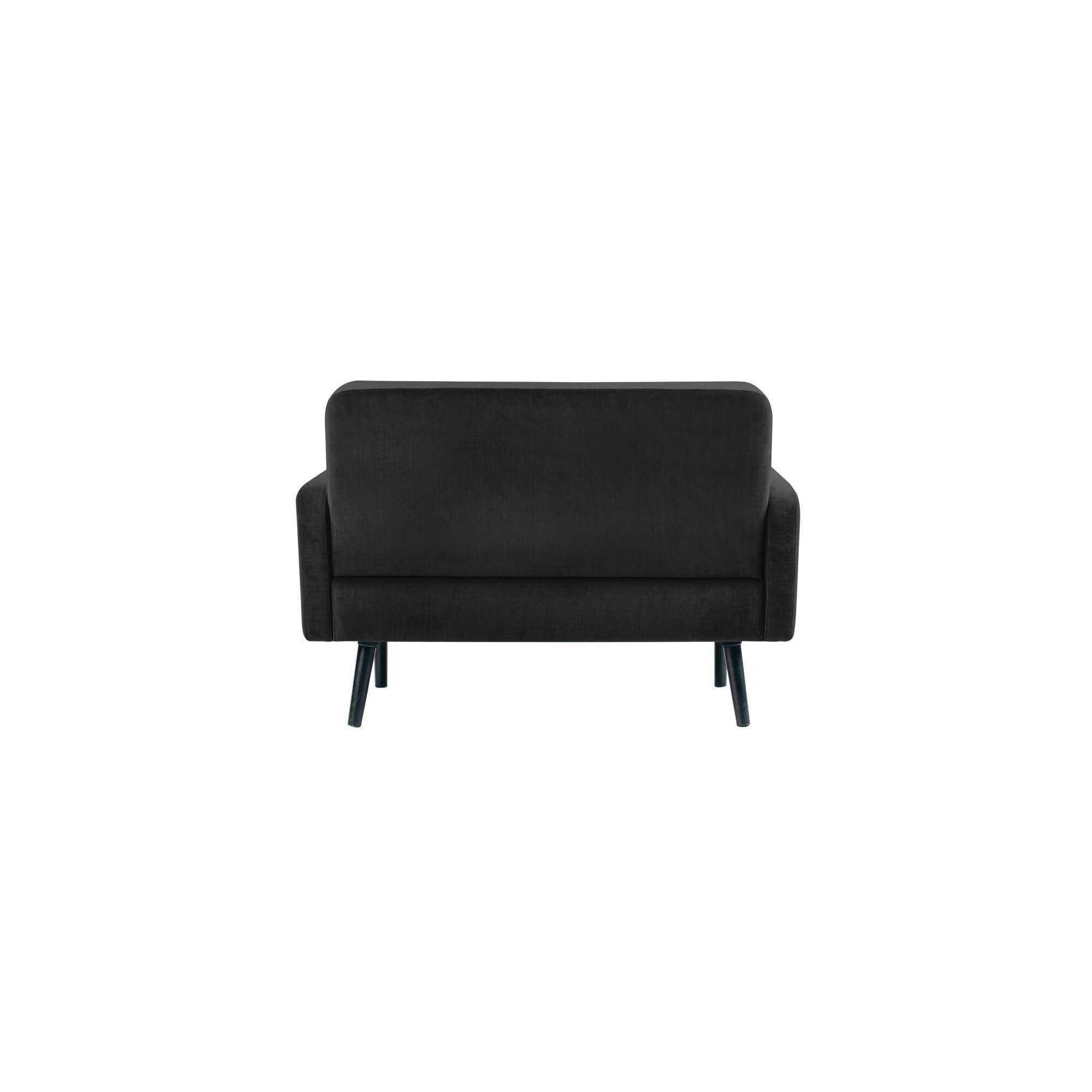 Sofa LISBOA 2Sitzer Samt sw/sw-3