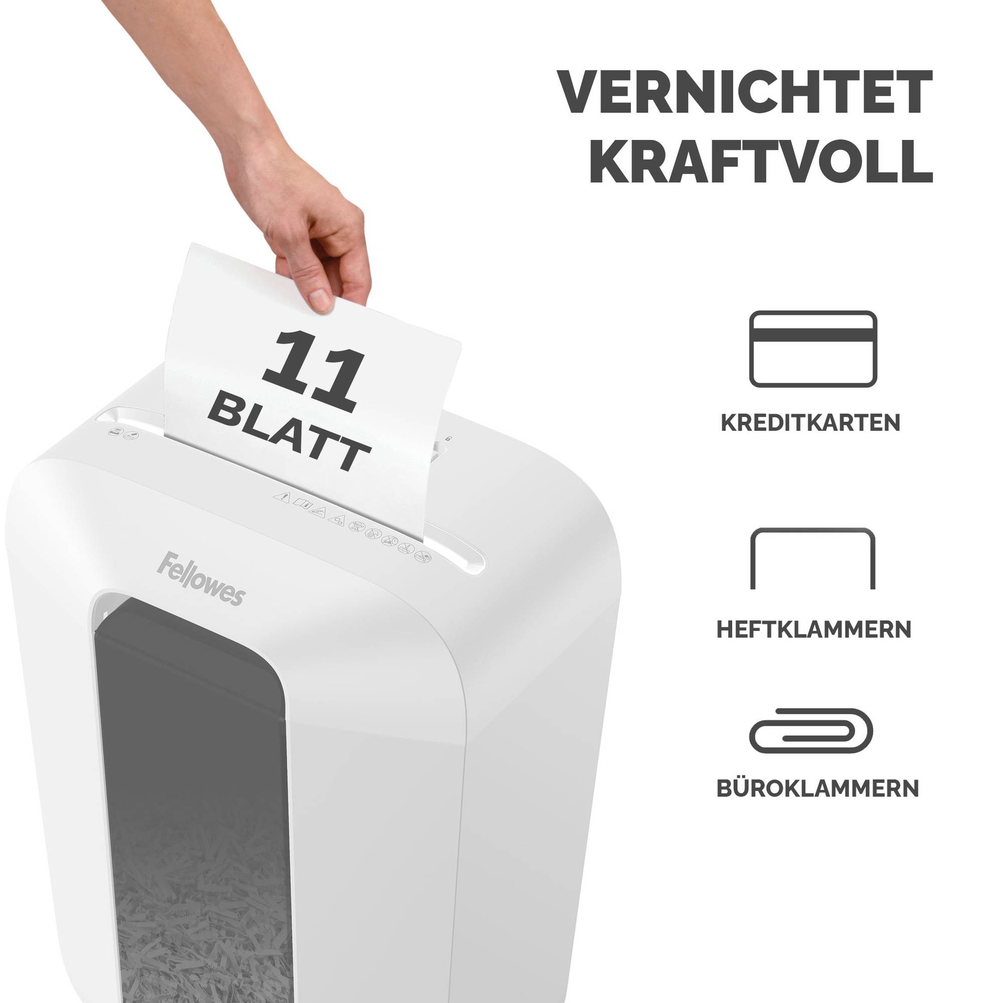 FELLOWES - Aktenvernichter Powershred LX70 weiß-1