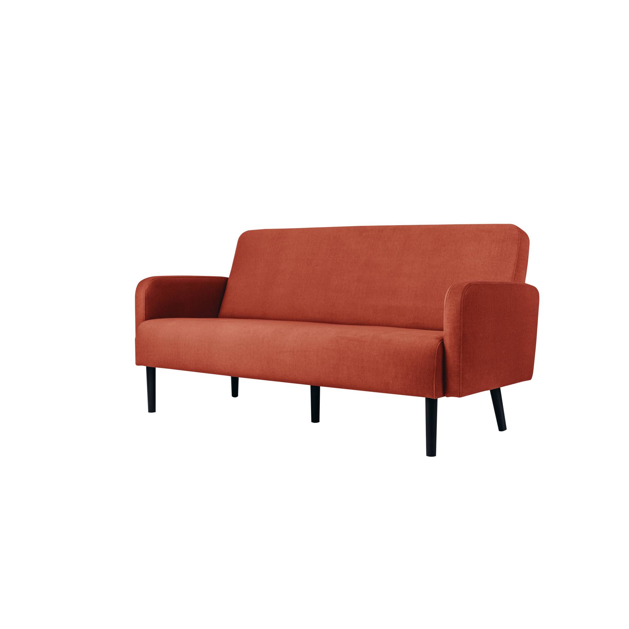 Sofa LISBOA 3Sitzer Stoff sw/rs-3