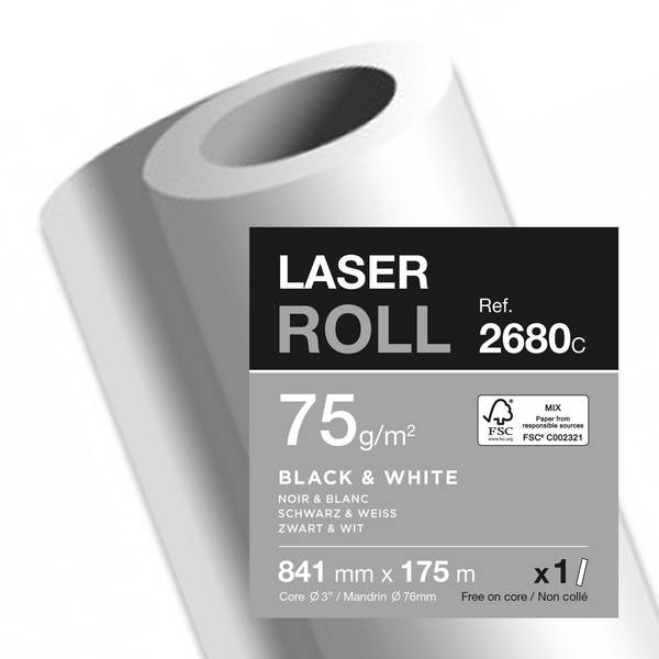 Plotterrolle 75g 841mmx175m