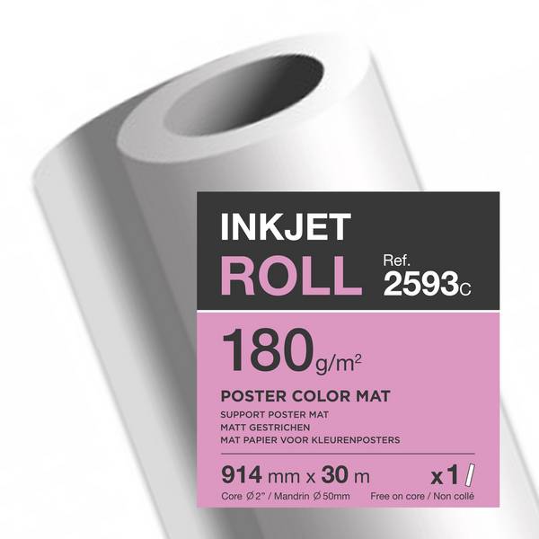 Plotterrolle 180g 914mmx30m