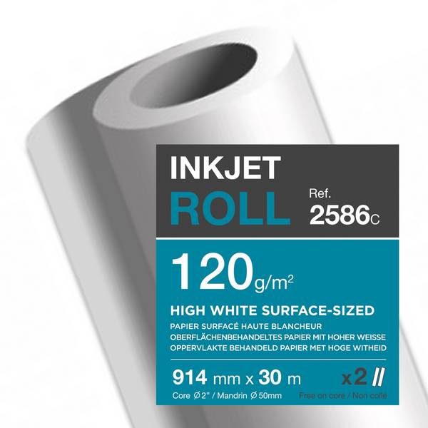 Plotterrolle 120g 914mmx30m 2St.
