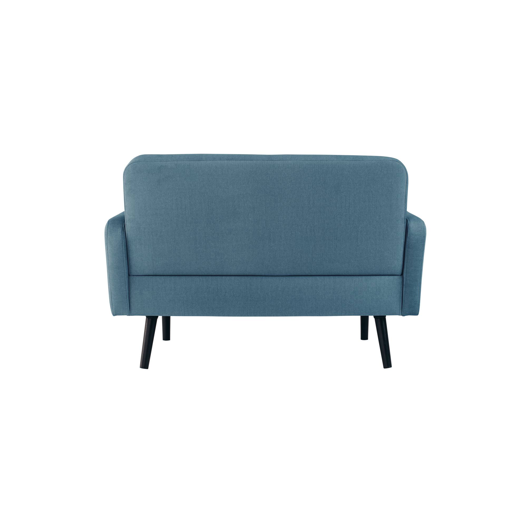 Sofa LISBOA 2Sitzer Stoff sw/bl-1
