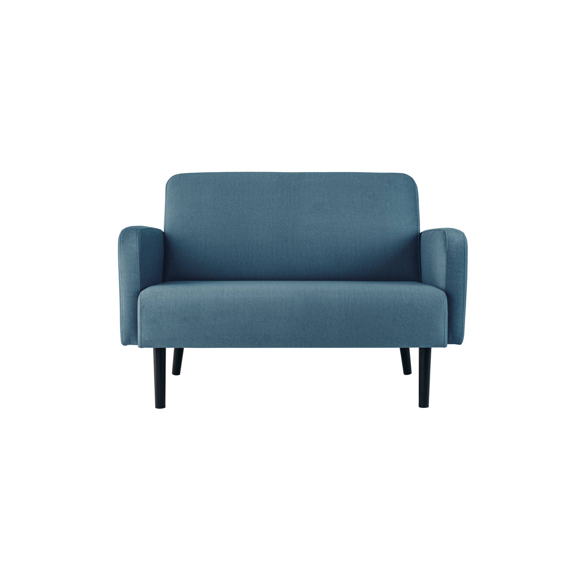 Sofa LISBOA 2Sitzer Stoff sw/bl-0