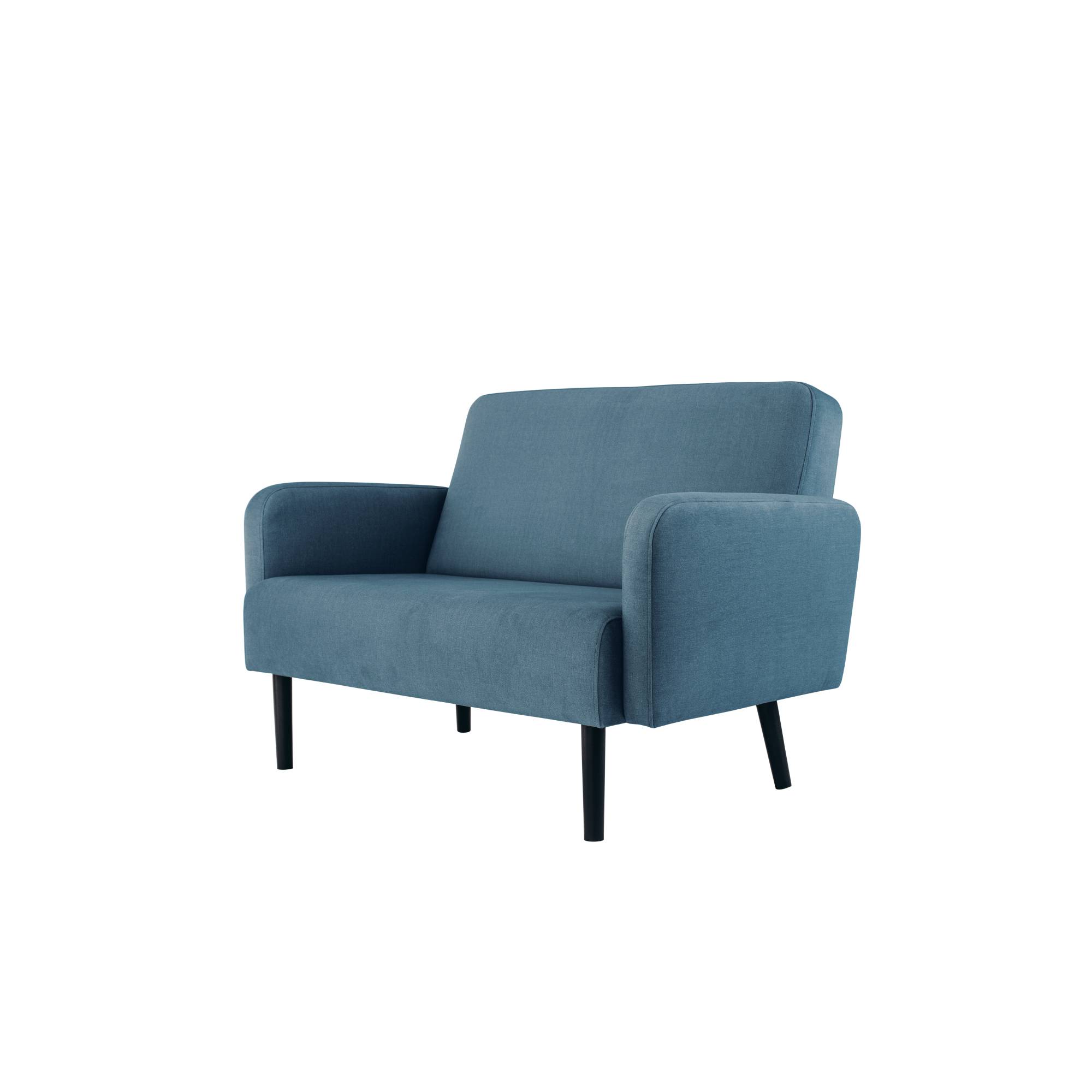 Sofa LISBOA 2Sitzer Stoff sw/bl-2