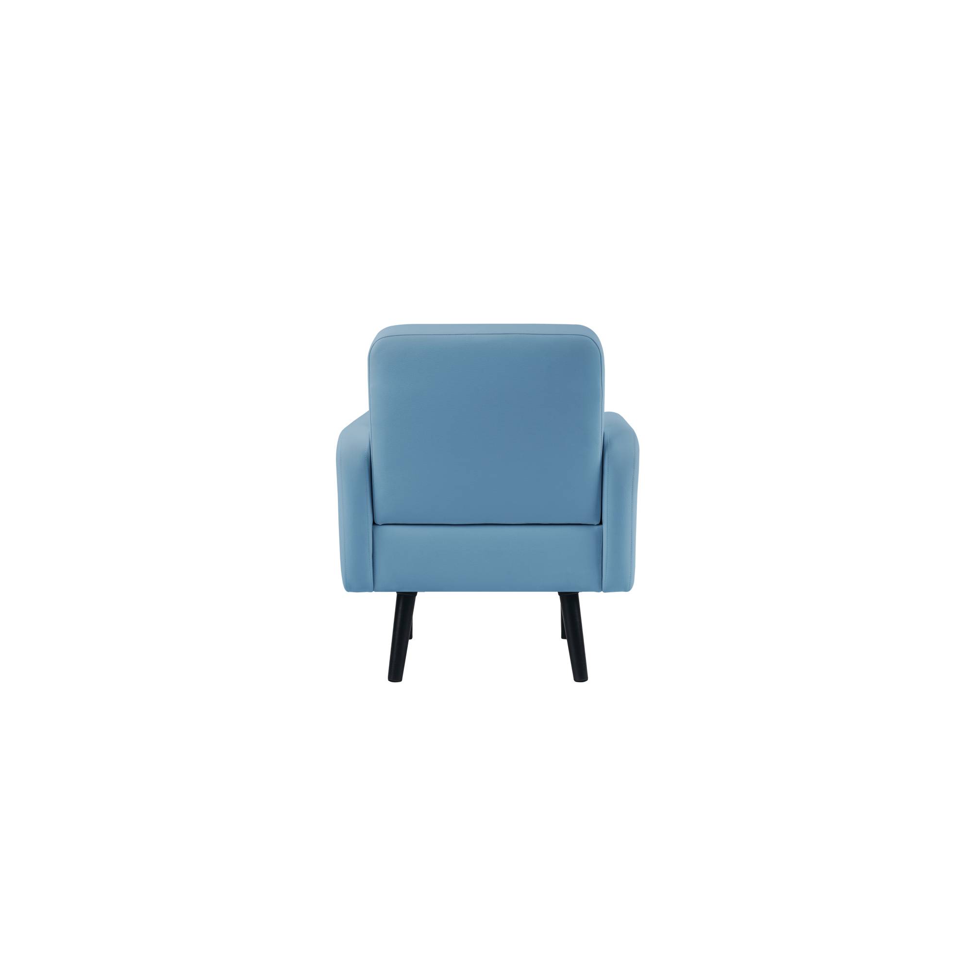 Sessel LISBOA Kunstleder sw/bl-1
