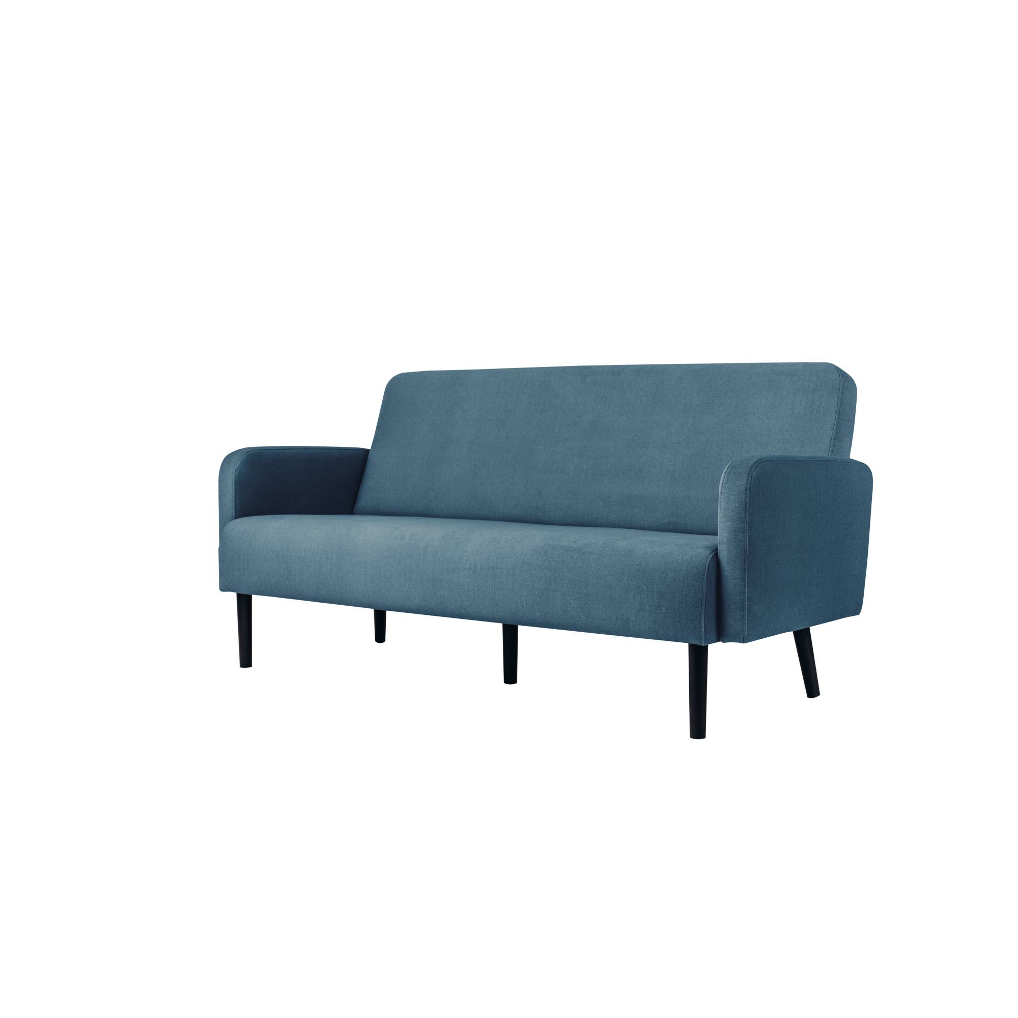Sofa LISBOA 3Sitzer Stoff sw/bl-3