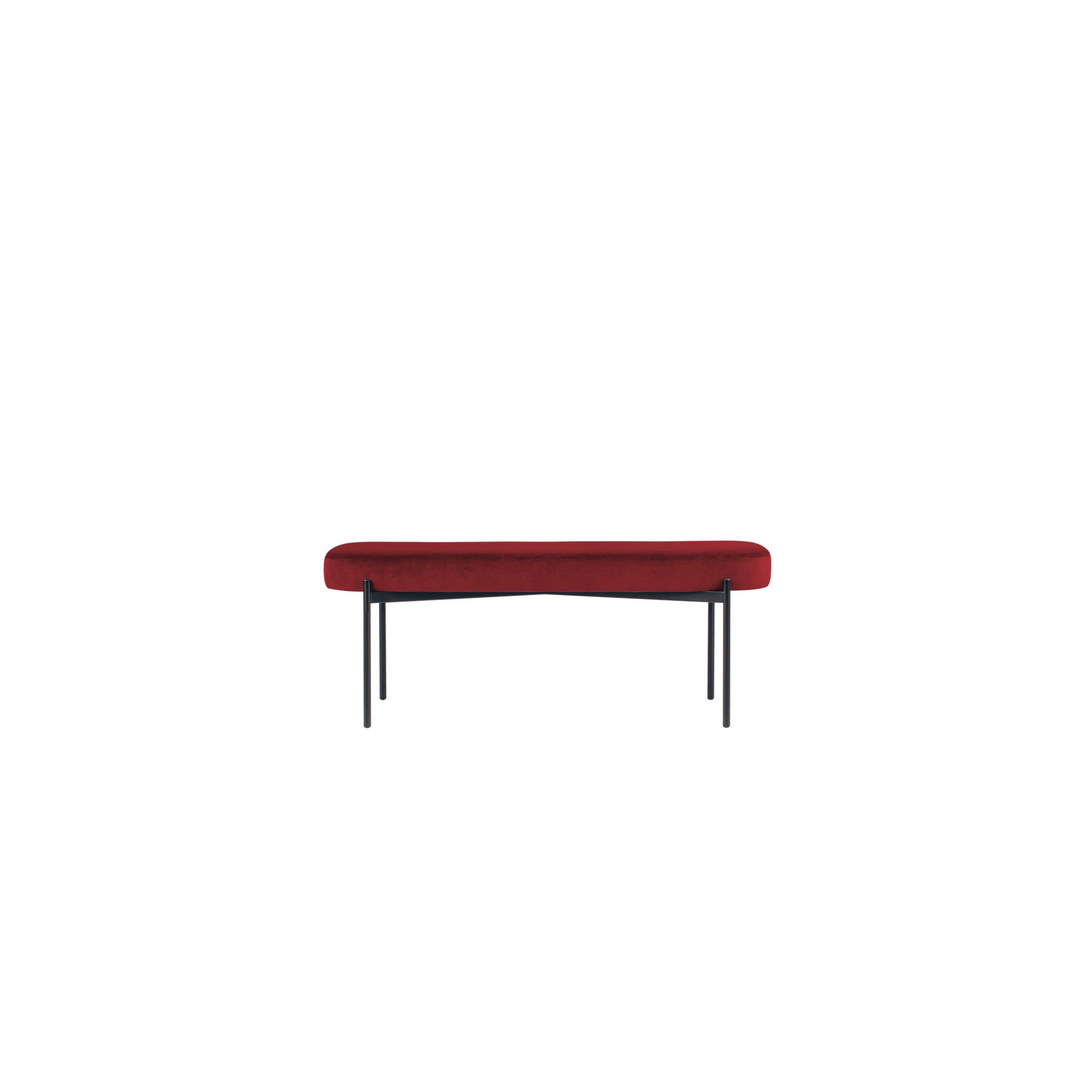 Sitzbank GAIA L Samt sw/rt-0
