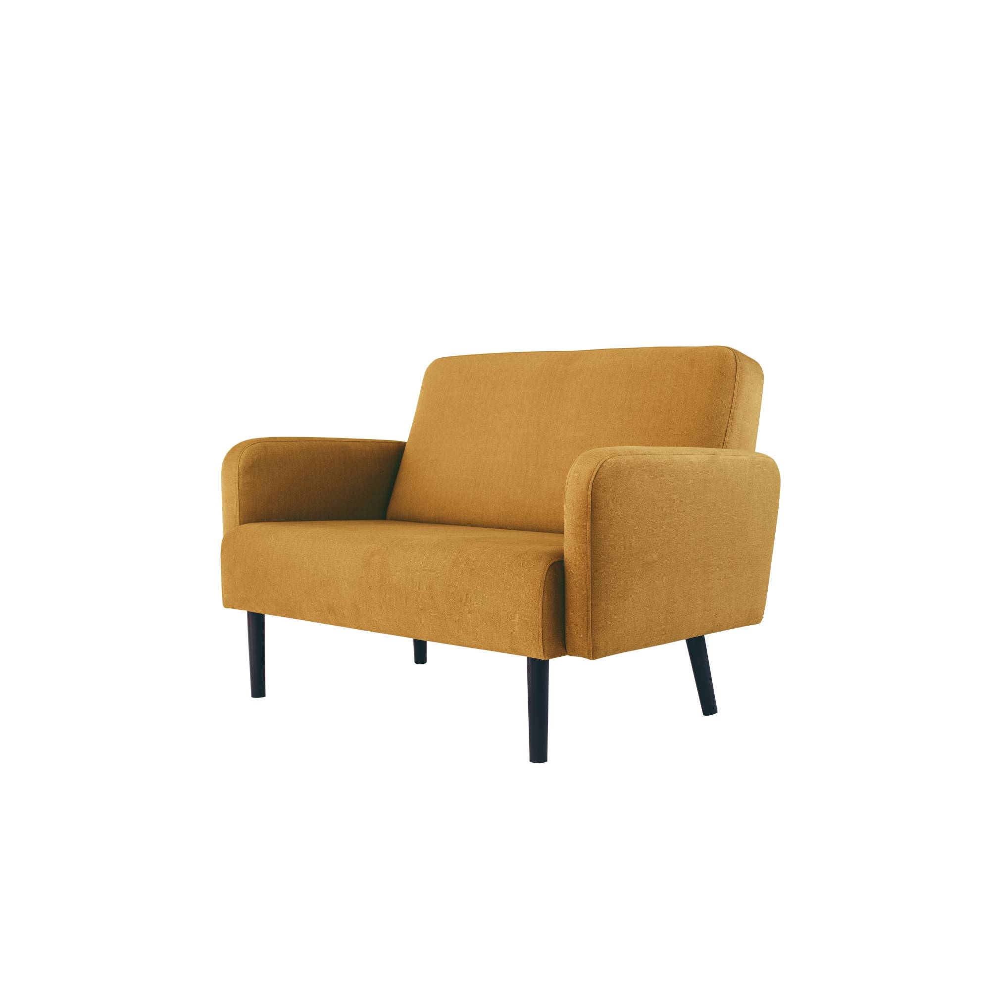 Sofa LISBOA 2Sitzer Stoff sw/sa-2