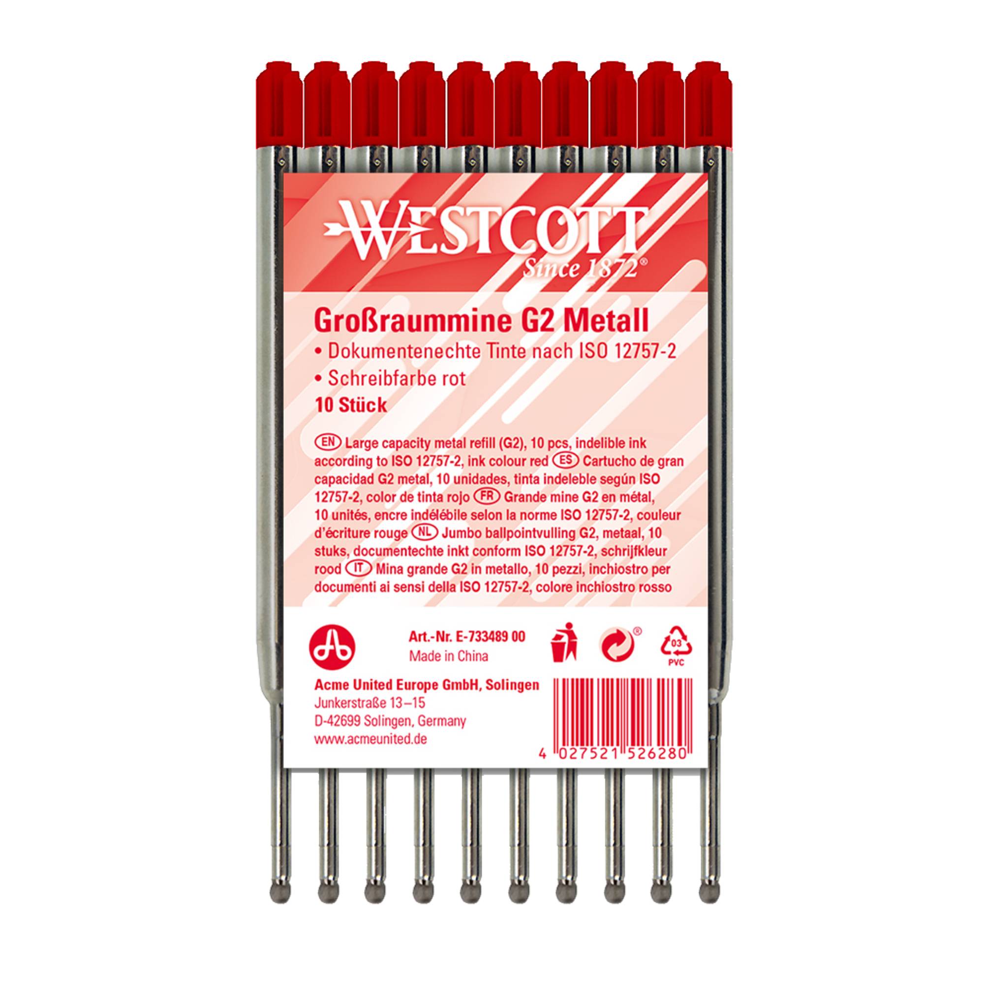 Kugelschreibermine G2 1,2mm rt 10St-1