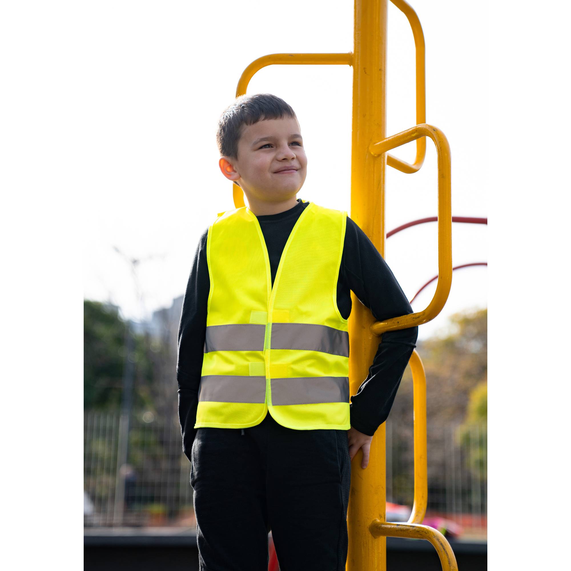 Kinder Warnweste Aarhus signal-gelb XXS-3