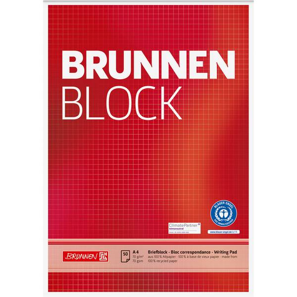Briefblock RCP DIN A4 50Blatt kariert