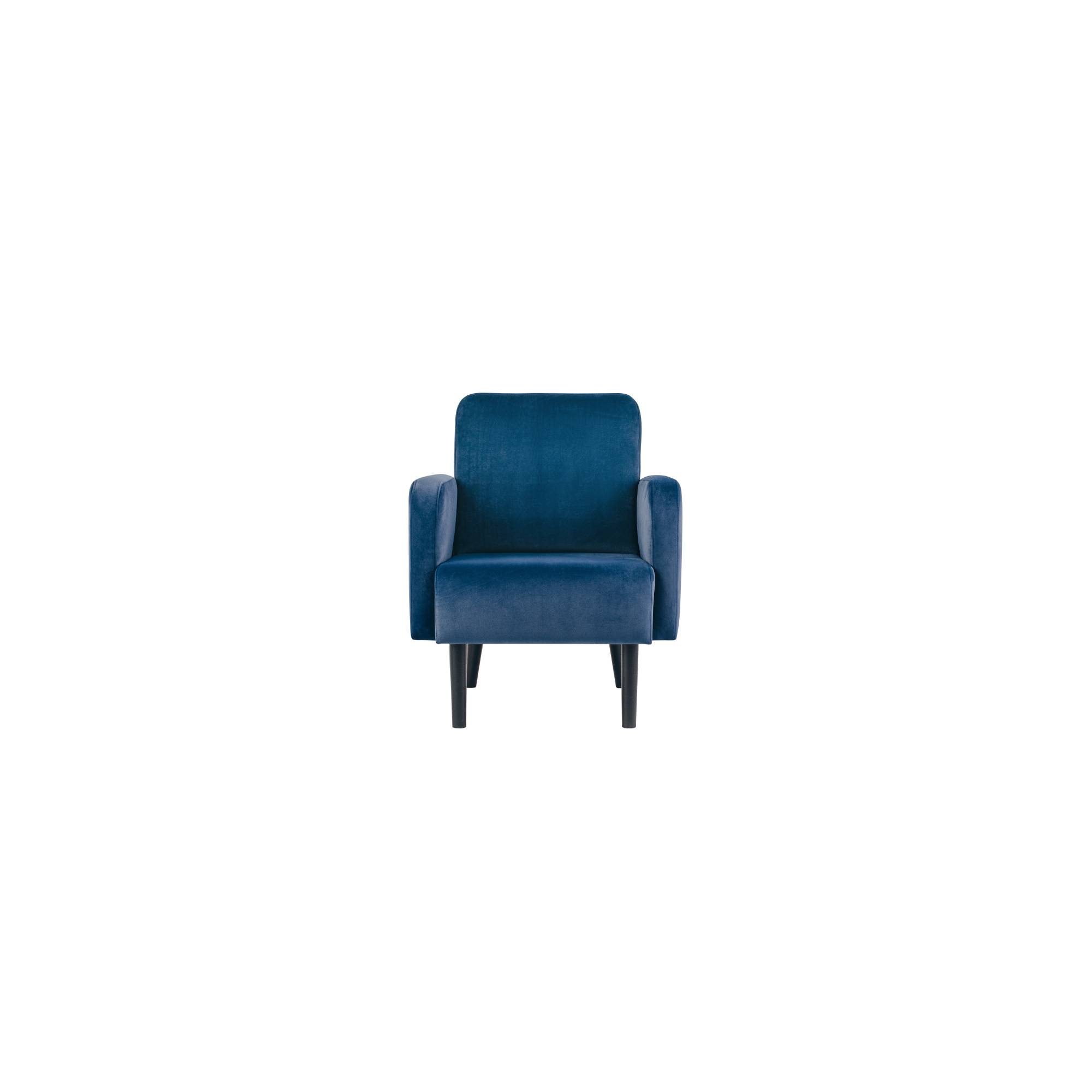 Sessel LISBOA Samt sw/bl-0