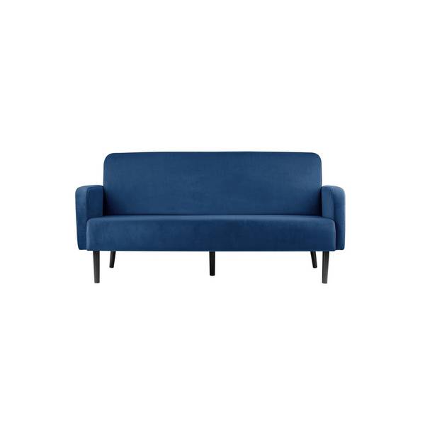 Sofa LISBOA 3Sitzer Samt sw/bl