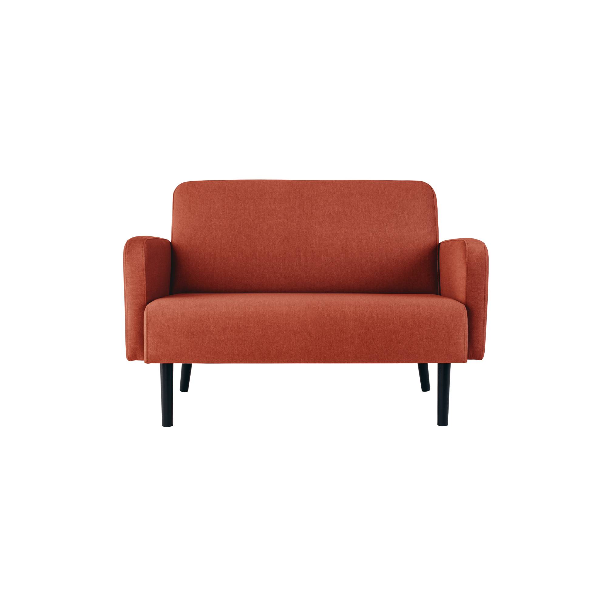 Sofa LISBOA 2Sitzer Stoff sw/rs-0