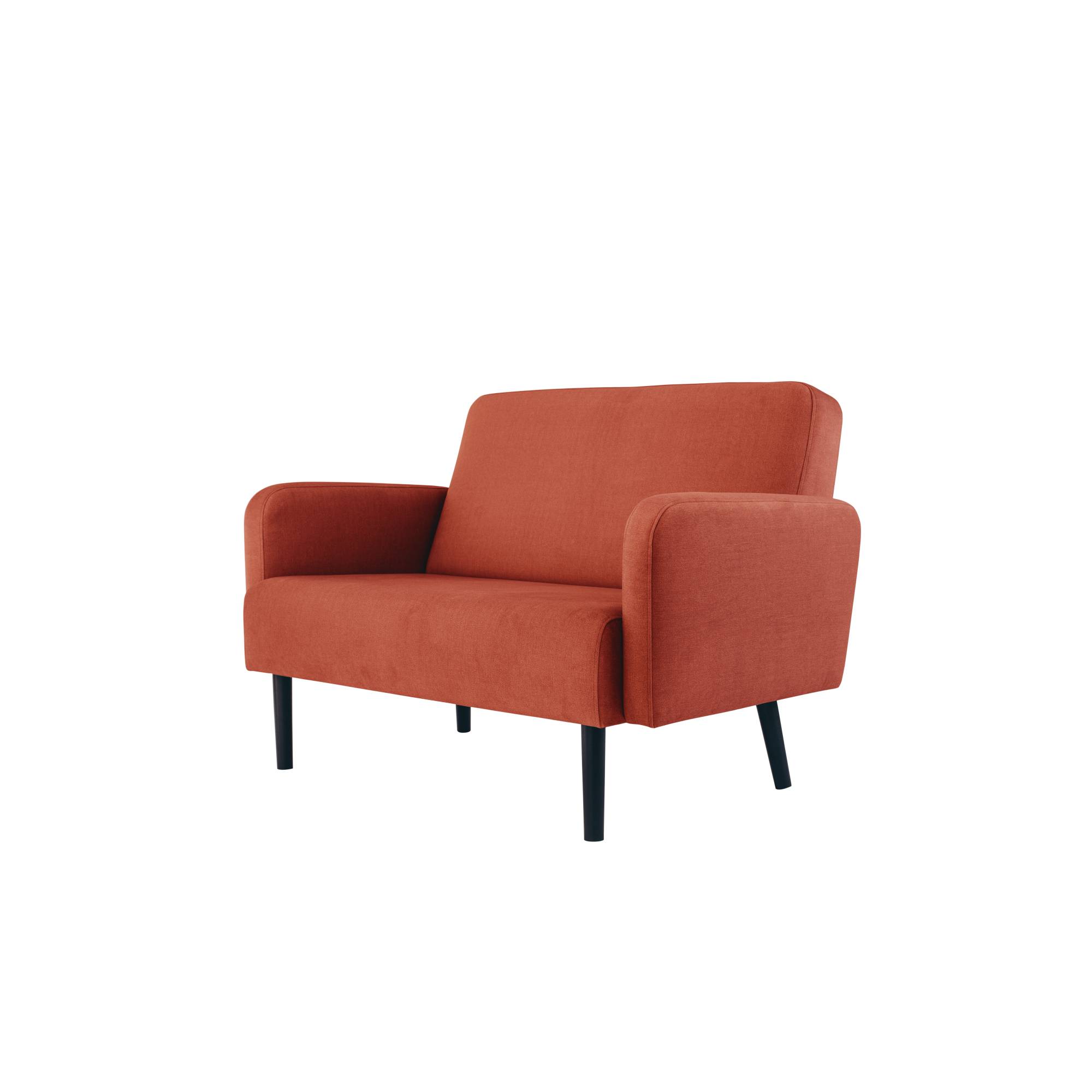 Sofa LISBOA 2Sitzer Stoff sw/rs-3