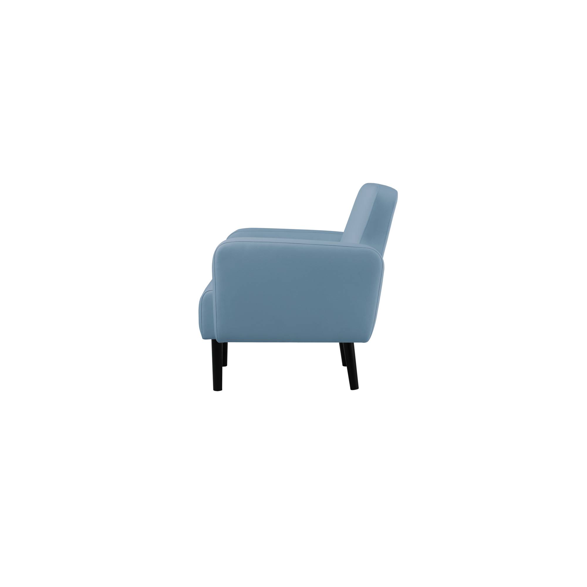 Sessel LISBOA Kunstleder sw/bl-2
