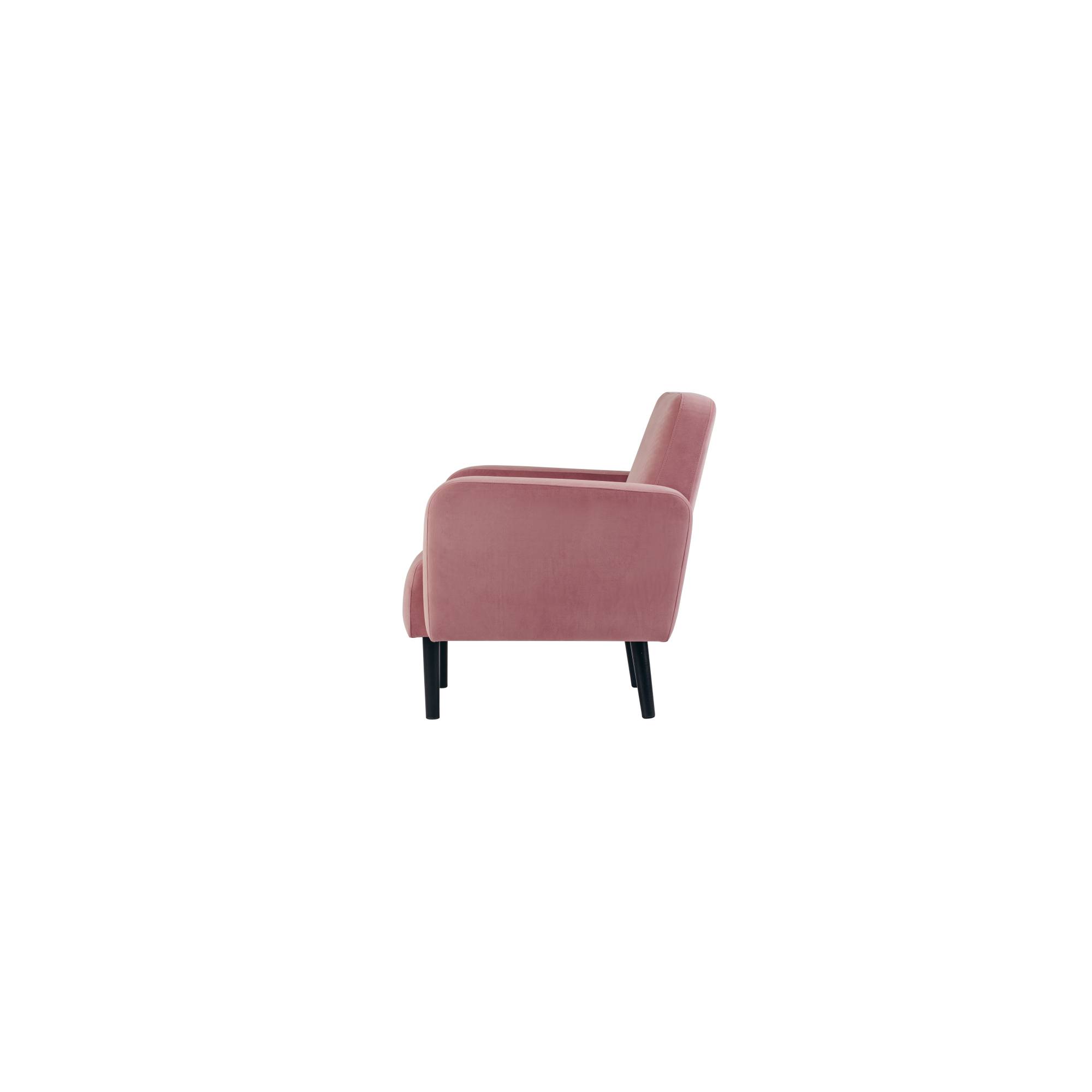 Sessel LISBOA Samt sw/pi-1