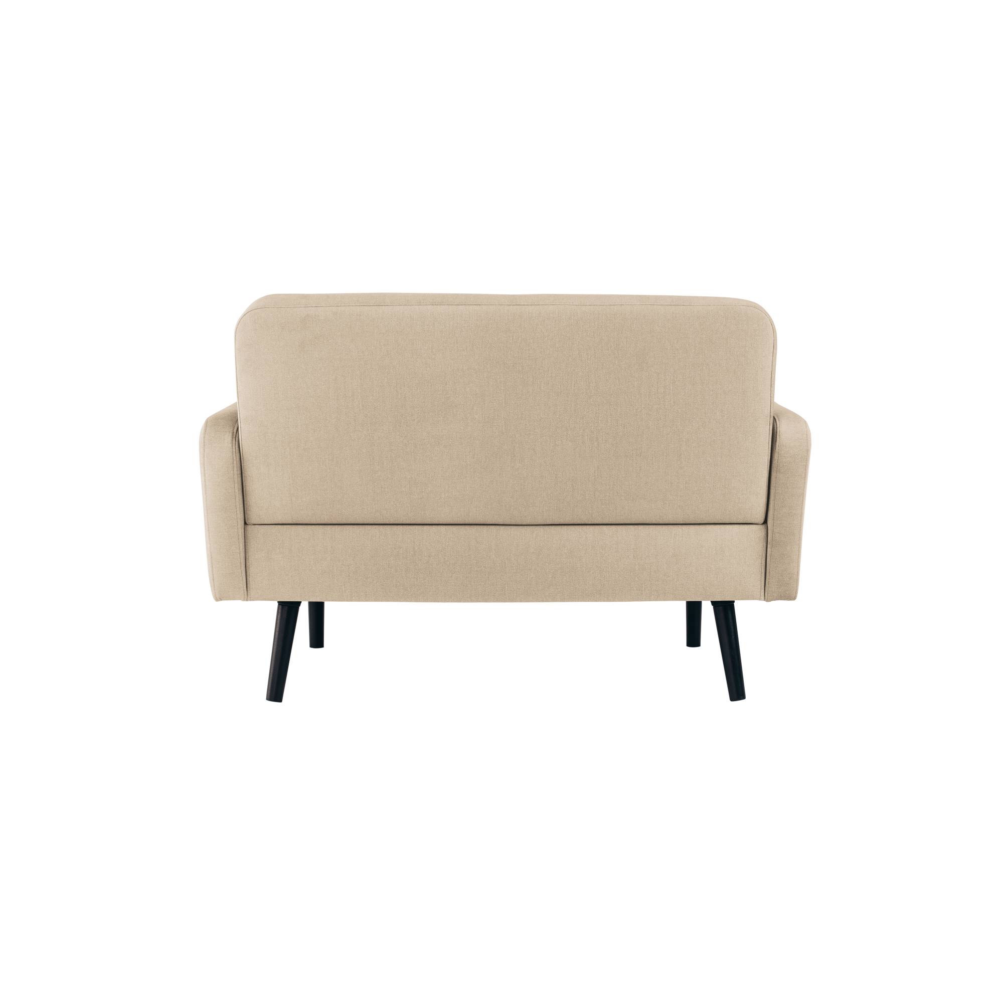 Sofa LISBOA 2Sitzer Stoff sw/el-2
