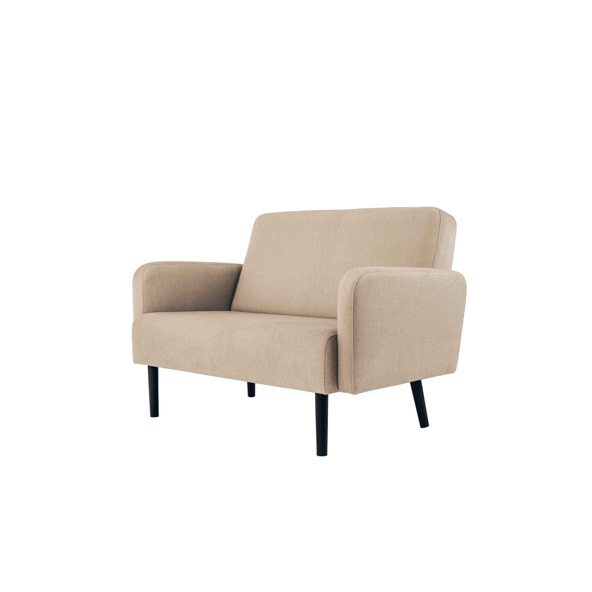 Sofa LISBOA 2Sitzer Stoff sw/el-3
