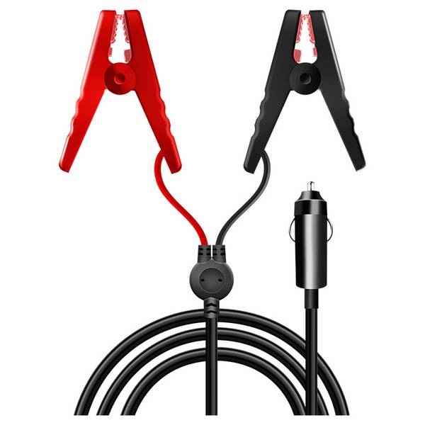 Logilink Power adapter cable, cigarette lighter/M to alligator clip, black/red, 2 m Kabel & Adapter