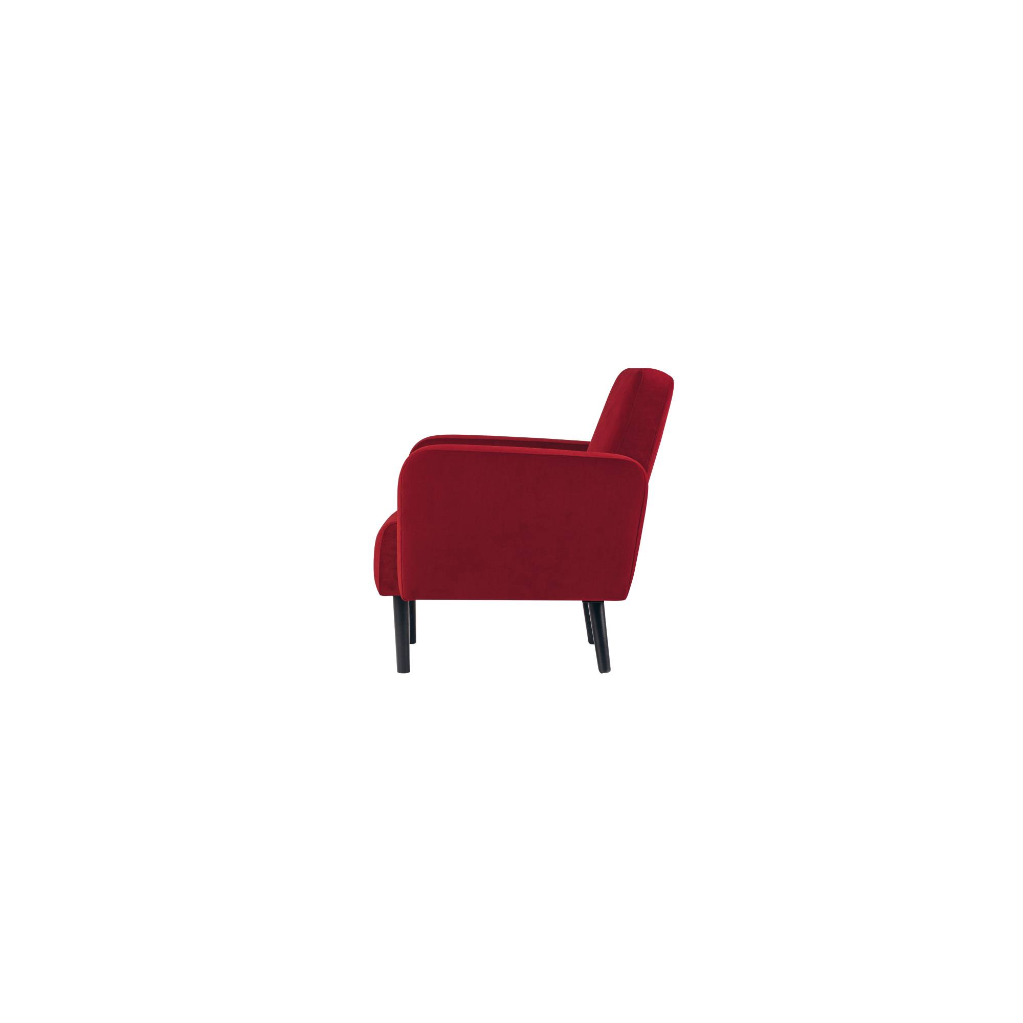 Sessel LISBOA Samt sw/rt-1