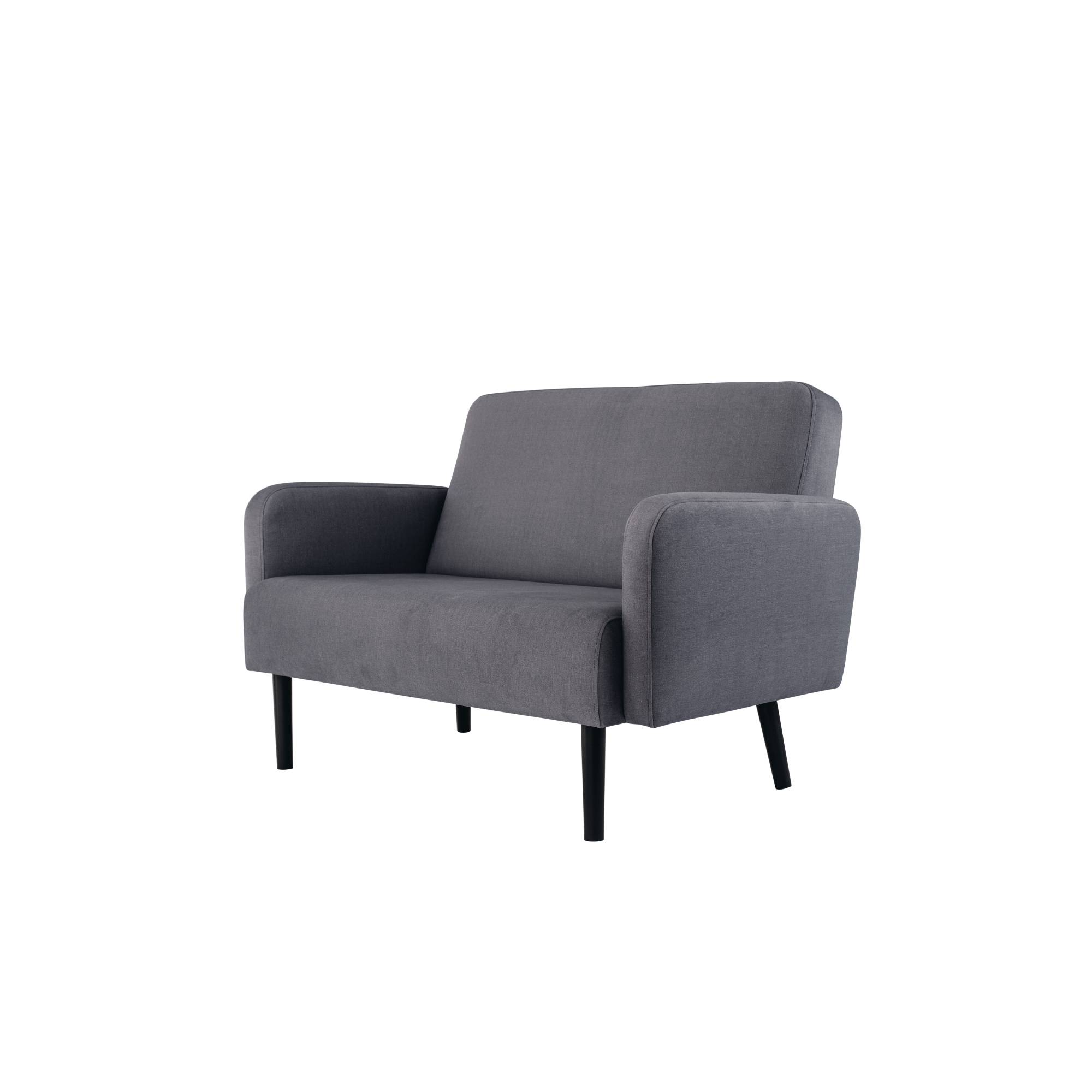 Sofa LISBOA 2Sitzer Stoff sw/gr-2