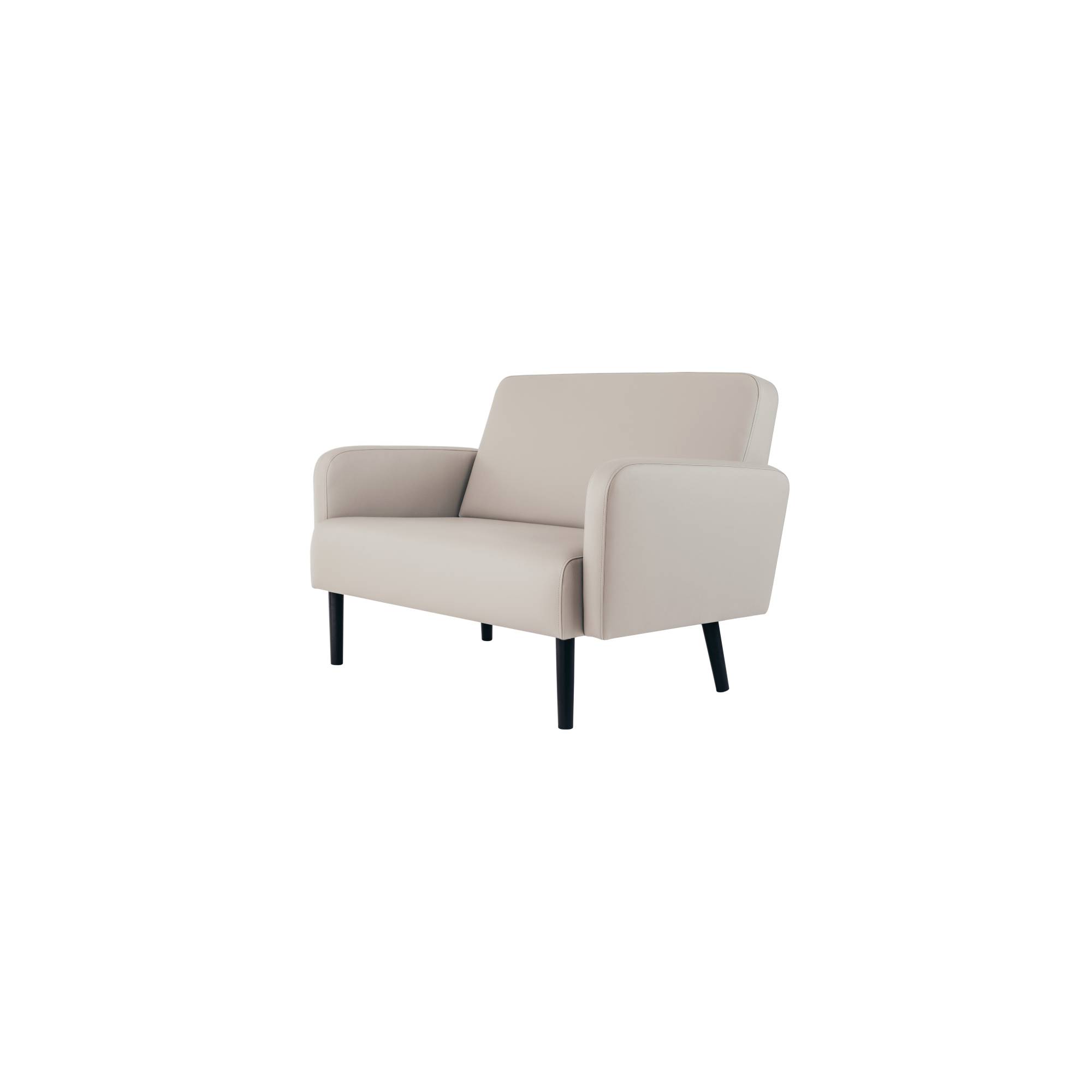 Sofa LISBOA 3Sitzer Kunstleder sw/ws-2
