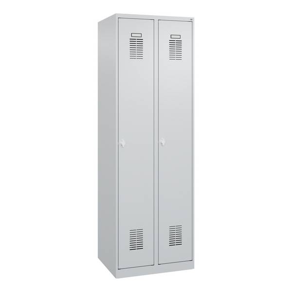 Garderobenschrank Basis PLUS 2Abt 1850x600x500 lgr/lbl
