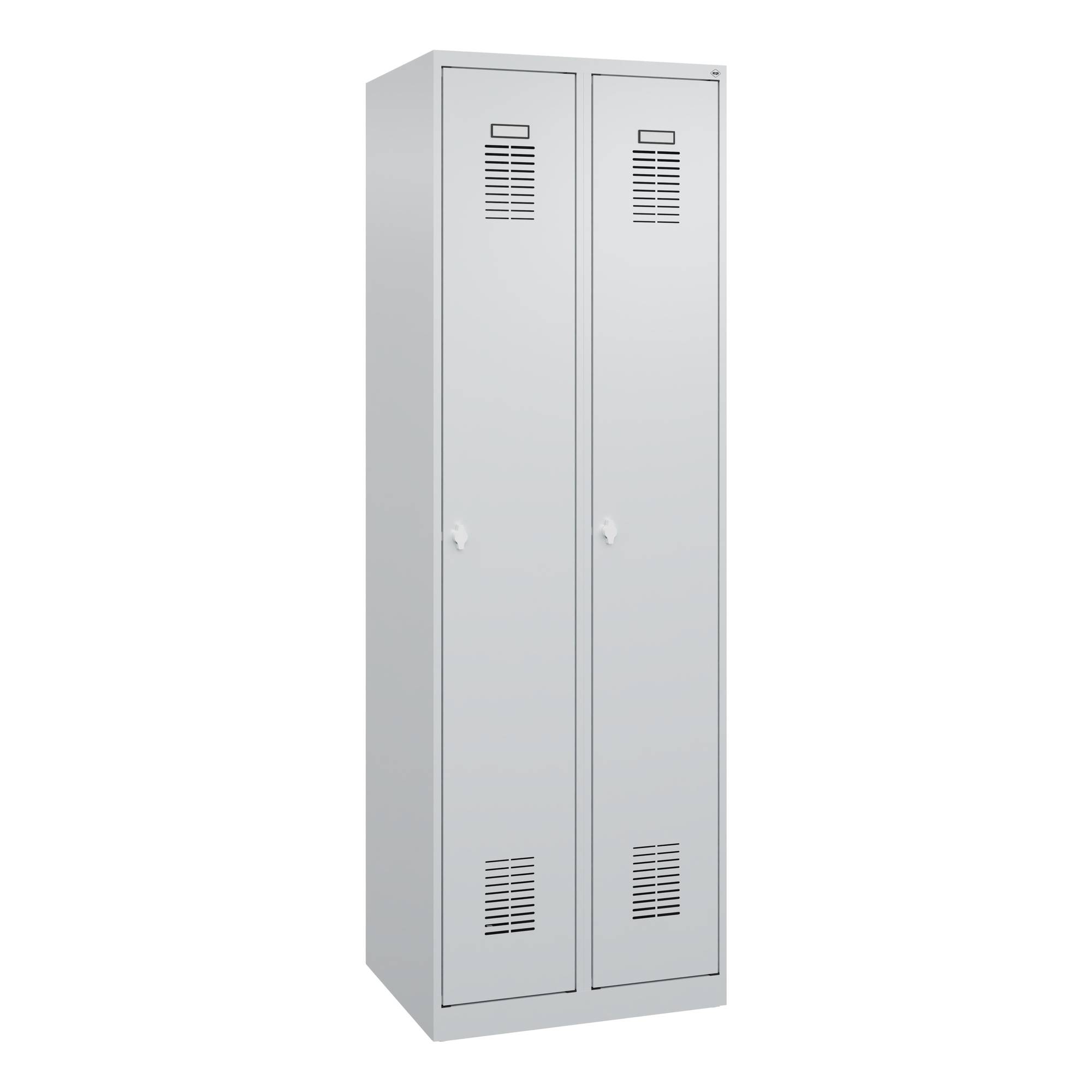 Garderobenschrank Basis PLUS 2Abt 1850x600x500 lgr/lbl-0