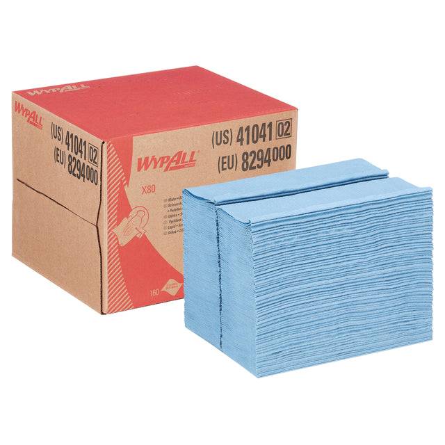 Wischtuch WypAll® X80 8294 L.ca.427 mmxB.ca.282mm blau 1-lagig Box WYPALL-2