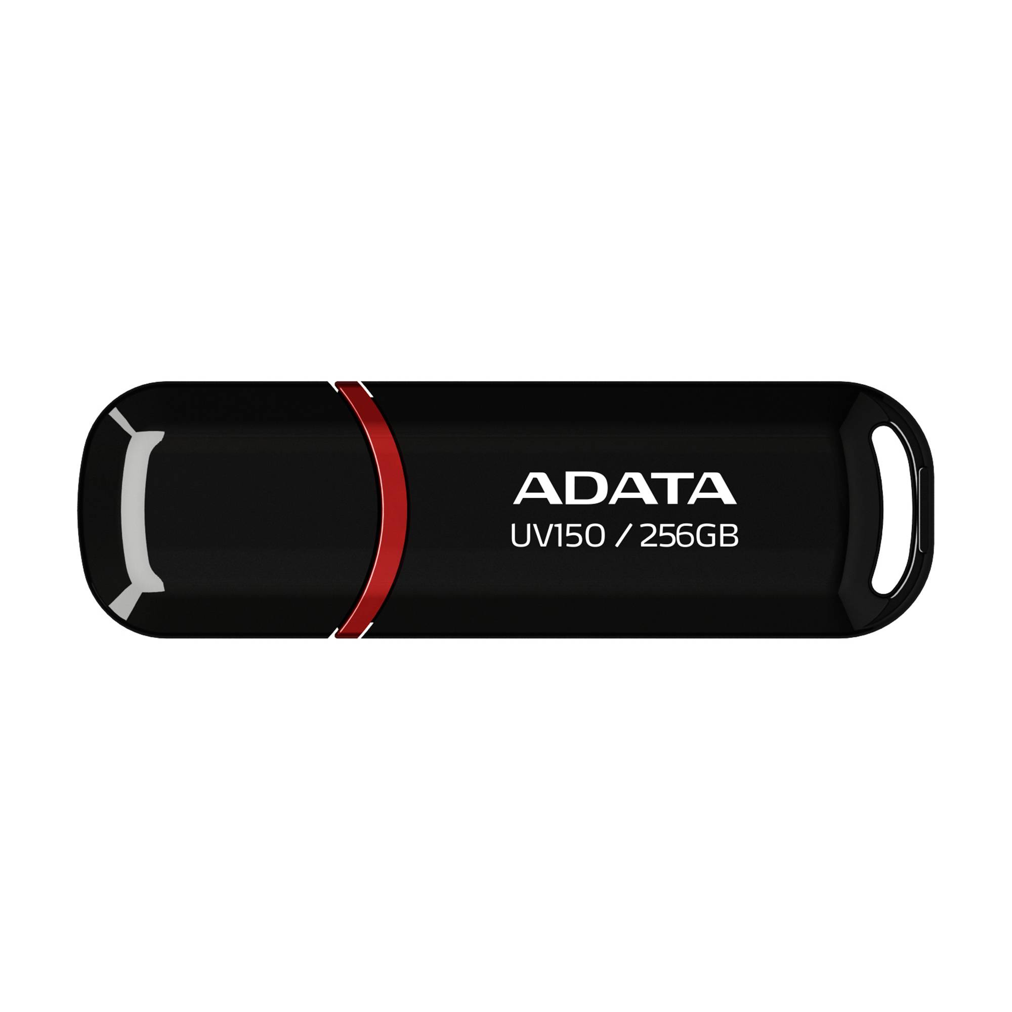 ADATA Flash Disk 256 GB UV150 USB 3.1 Dash Drive R 90/W 20 MB/s cerna - 256 GB --1