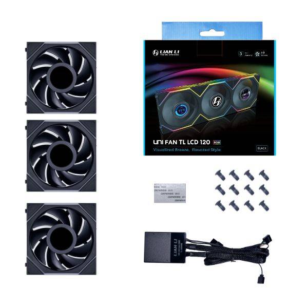 FAN TL LCD Series fan 3-pack incl. Controller-0