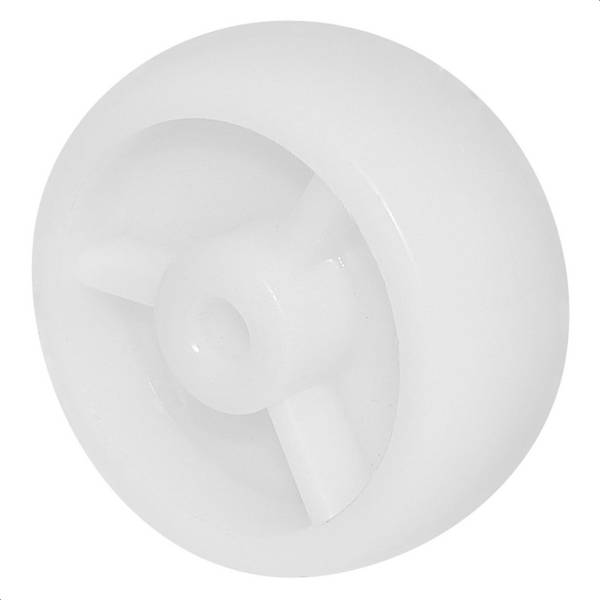 WAGNER Lenkrolle/Bockrolle/Möbelrolle Ersatzrad ECO - Ø 50 mm, weiß, Tragkraft 50 kg - 03625001