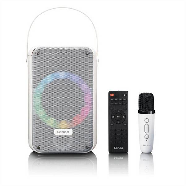 Lenco BTC-055BK - Party-Soundsystem - tragbar - kabellos - Bluetooth - 20 Watt -