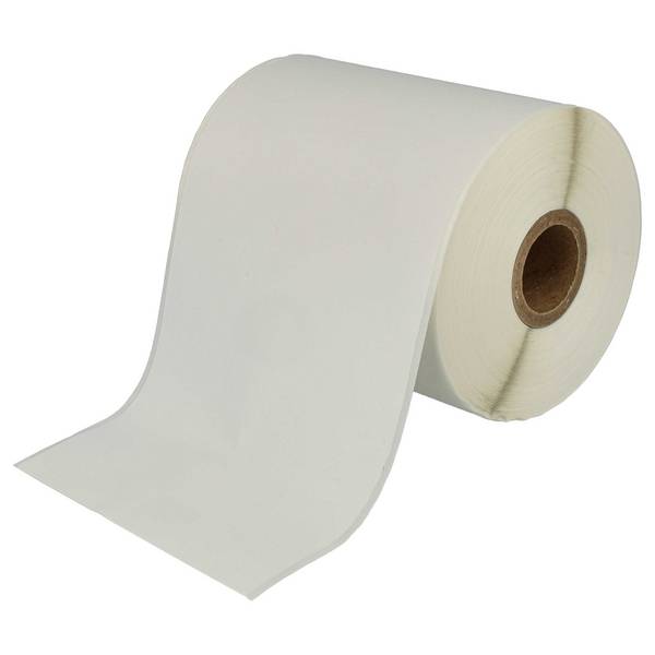 vhbw Etiketten-Rolle 102mm x 44,3m (1 Etikette) Ersatz für Brother RD-S01E2 für Etiketten-Drucker Weiß