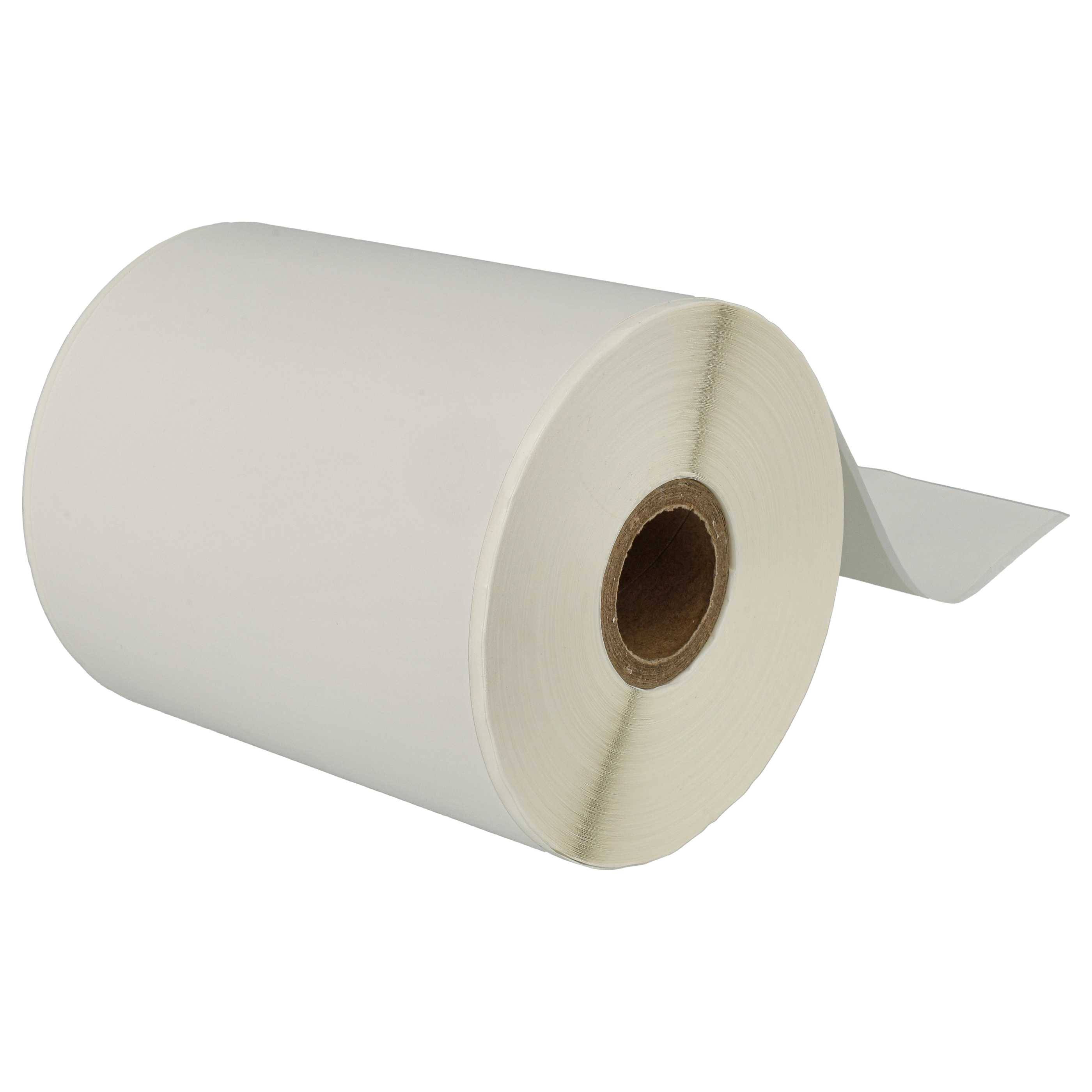 vhbw Etiketten-Rolle 102mm x 44,3m (1 Etikette) Ersatz für Brother RD-S01E2 für Etiketten-Drucker Weiß-1