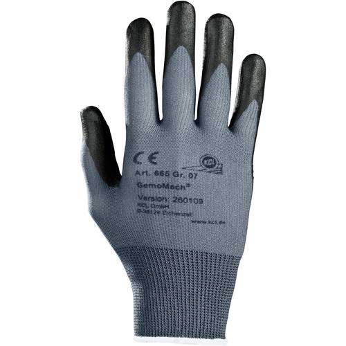 KCL 665-7 GemoMech 665 Polyurethan Arbeitshandschuh Größe (Handschuhe): 7, S EN 388 CAT II 1 Paar
