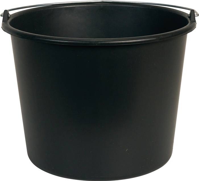 Baueimer GRIPLINE D 12l schwarz Ku.BERDAL-0