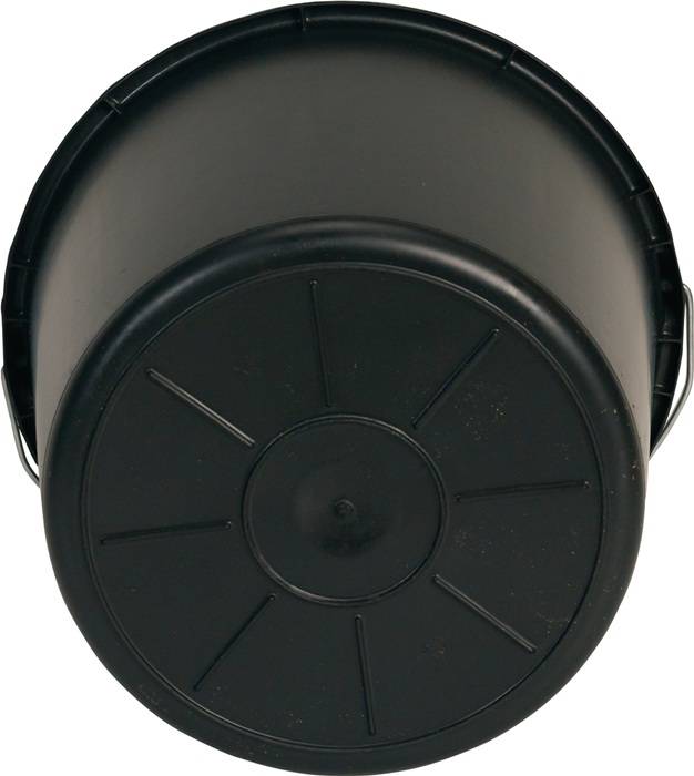 Baueimer GRIPLINE D 12l schwarz Ku.BERDAL-1