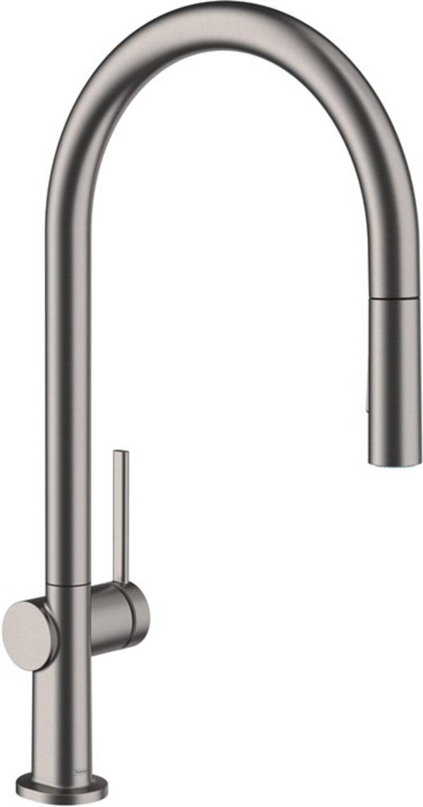 Spültischmischer 210 Talis M54 Ausziehbrause, 2 jet brushed black chrom