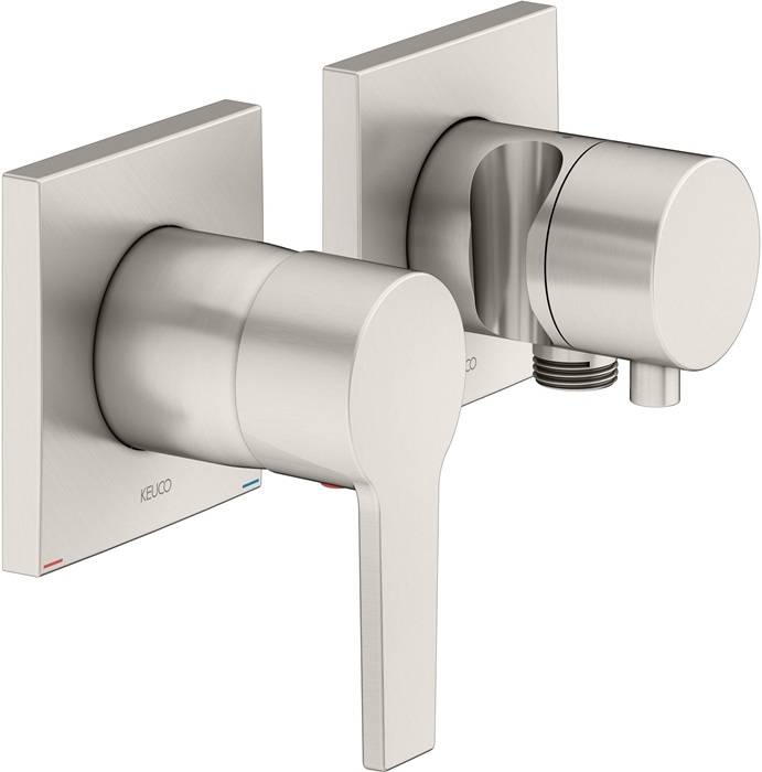 Keuco Einhebelmischer-Set EDITION 11 UP, für 2 Verbraucher nickel gebürstet-0
