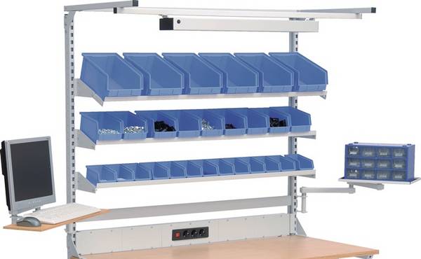Aufbaugestell Workergo B2000xT750xH1250mm Modell 6 BEDRUNKA+HIRTH