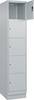 C+P Schließfachschrank Classic PLUS, Sockel, 1 Abteil, 1950x400x500mm, 7035/7035