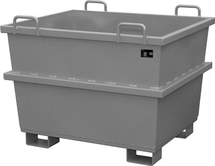 Universalbehälter 0,75 m³ L1040xB1200xH960mm lack.mausgrau-0