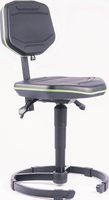 Arbeitsdrehstuhl Workster Gleiter PU-Schaum schwarz grün 395-520mm MEY-0