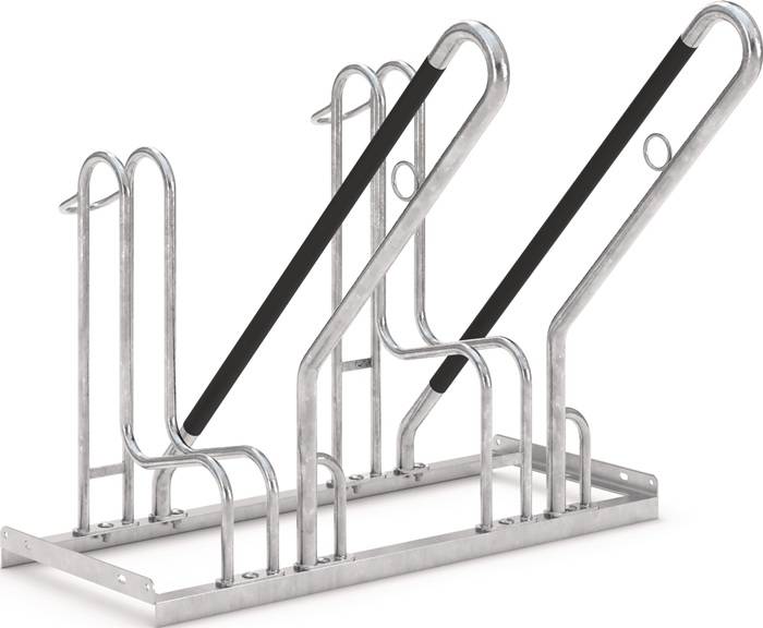 Fahrrad-Ständer-Reihenanlage 4700 XBF 1-s.90Grad verz.Anz.Radstände 2 z.Schr.WSM-0