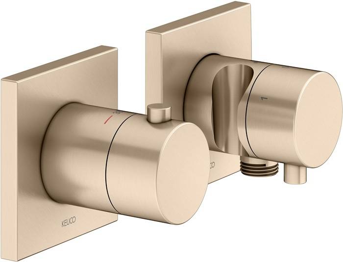 Keuco Thermostatarmaturen-Set EDITION 11 UP, für 3 Verbraucher bronze gebürstet-0