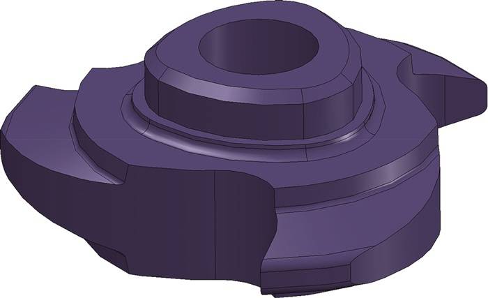 Zirkularfräsplatte P1210 Steig.1,5mm Tr 14 Voll f.IG-0