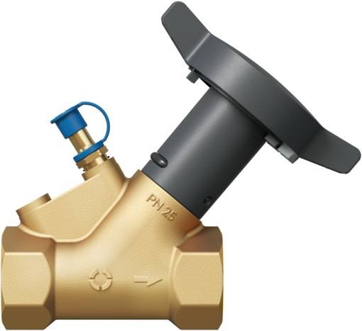 OVENTROP Strangabsp.Vent. HydroControl A PN25 DN32, Rp1 1/4 IG, HydroPort, EZB-1